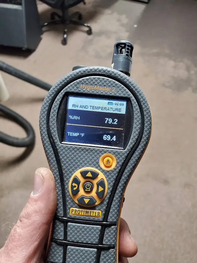 Moisture meter humidity assessment for Fire & Smoke Damage Restoration in Albion